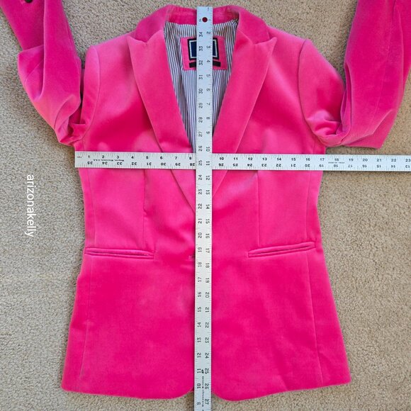 NWOT J. Crew Parke Velvet Blazer HOT PINK "Bright Begonia" - Picture 3 of 14